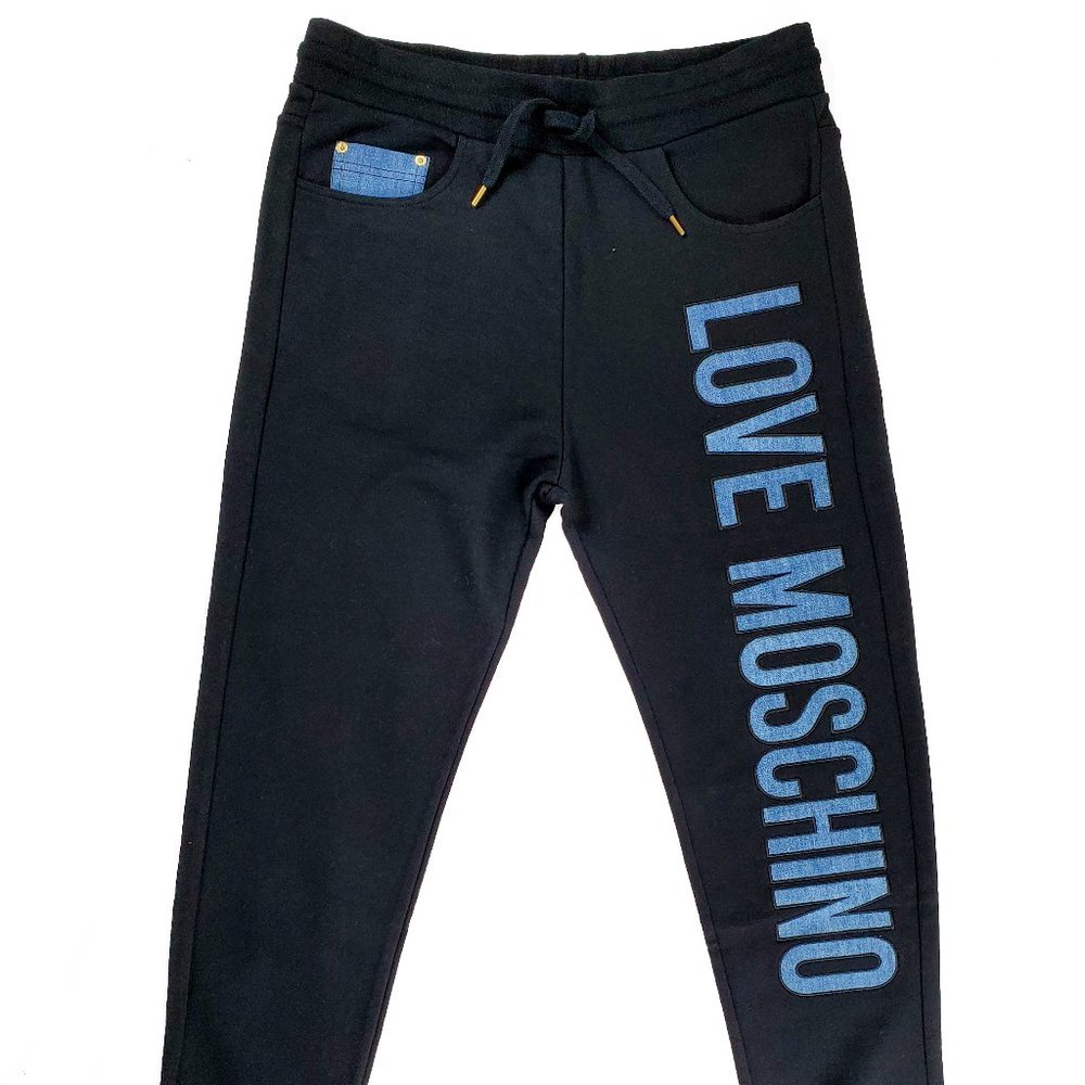 Love Moschino Jean Print Sweatpants